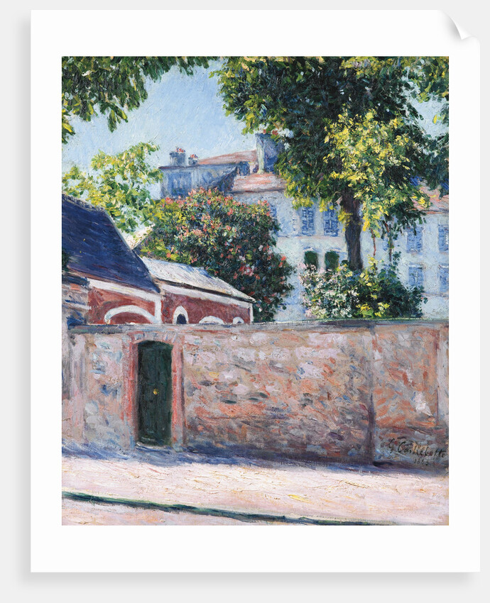 Houses in Argenteuil, 1883 by Gustave Caillebotte