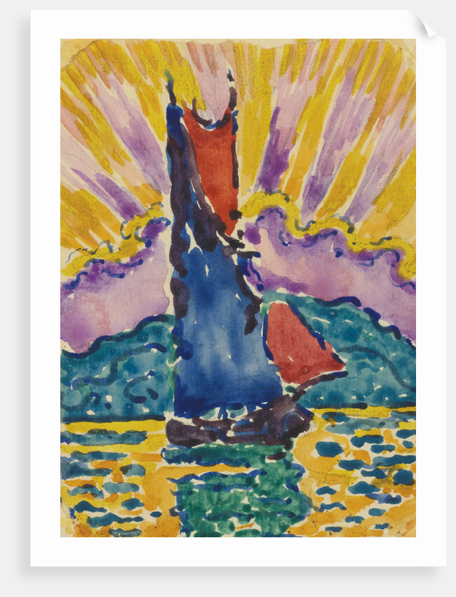 Sunset (LÉventail), c. 1905 by Paul Signac