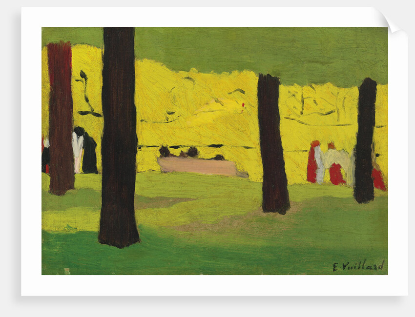 The pink bench, c. 1890 by Édouard Vuillard