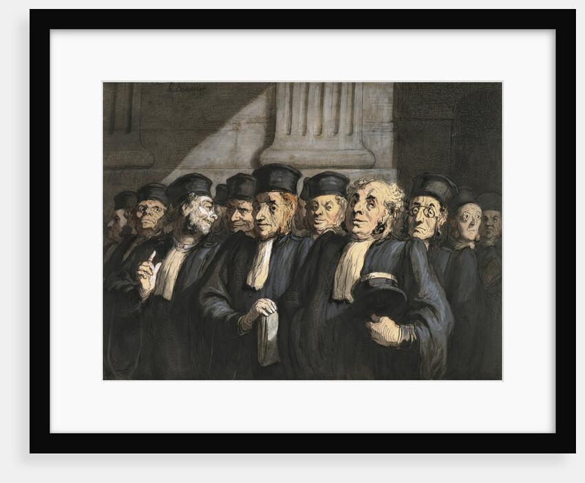 The Lawyers for the Prosecution, Early 1860s by Honoré Daumier