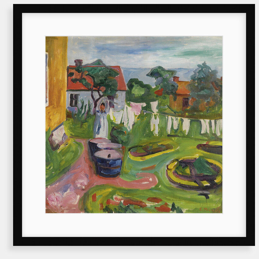 Clothes On A Line In Asgardstrand, 1902 by Edvard Munch