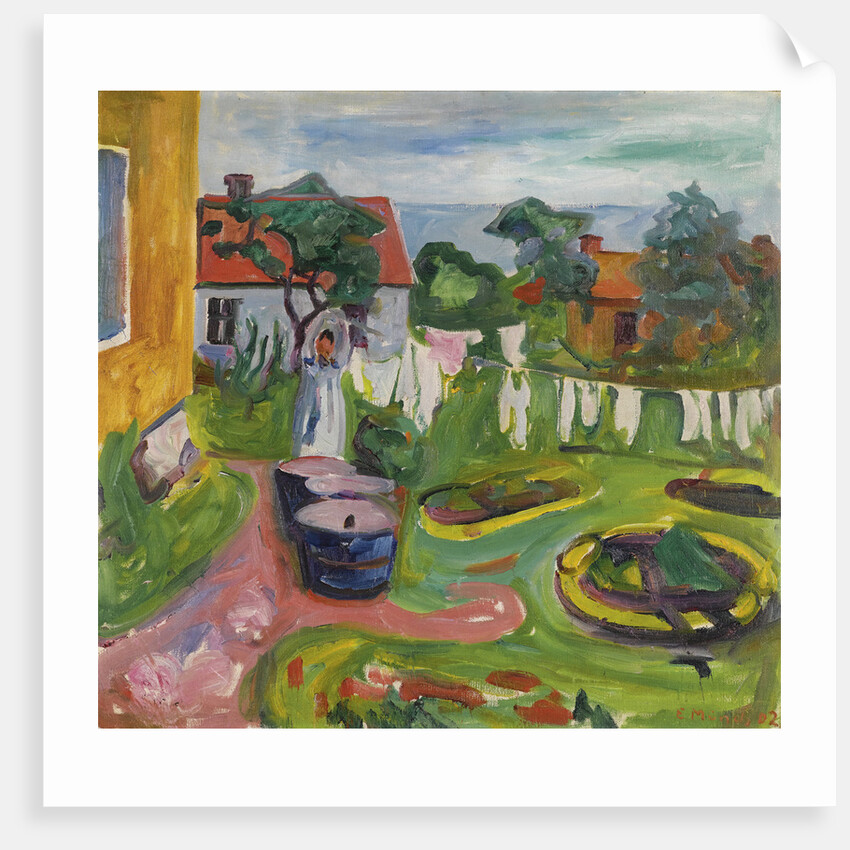 Clothes On A Line In Asgardstrand, 1902 by Edvard Munch