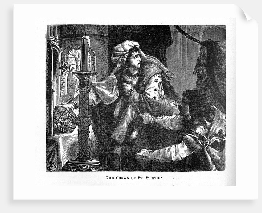 Helene Kottannerin Steals the Royal Crown of Saint Stephen in 1440 (From Pictorial History of the W by Anonymous