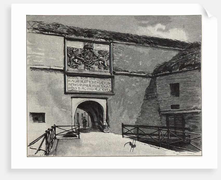 The Gate of the Old Fortress in Komárno, 1890s by Gyula Háry
