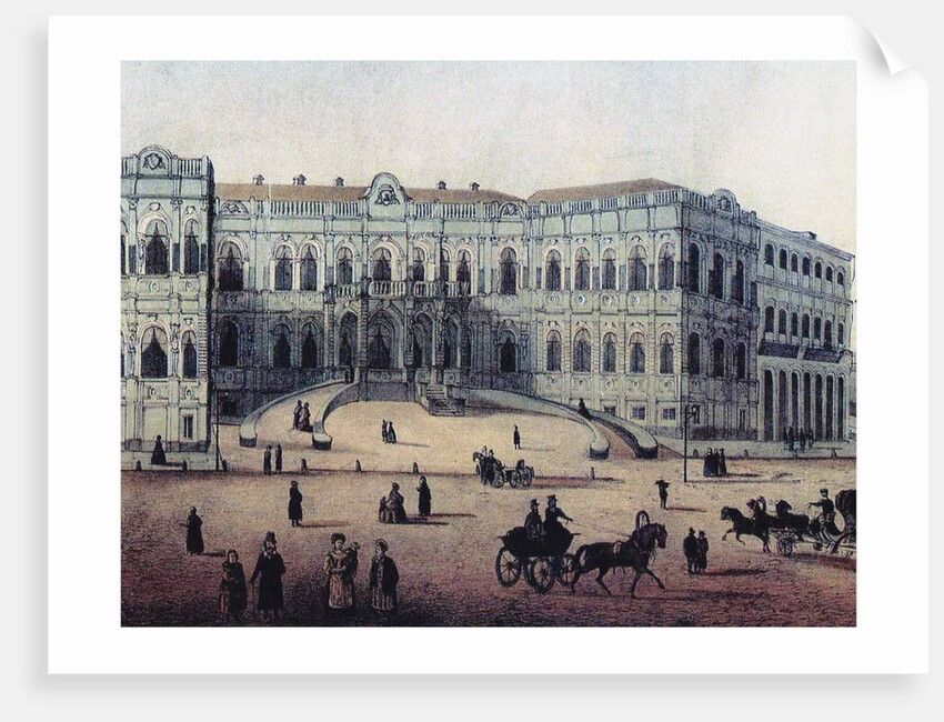 The Chertkov House on Myasnitskaya Street in Moscow, 1860s by Anonymous