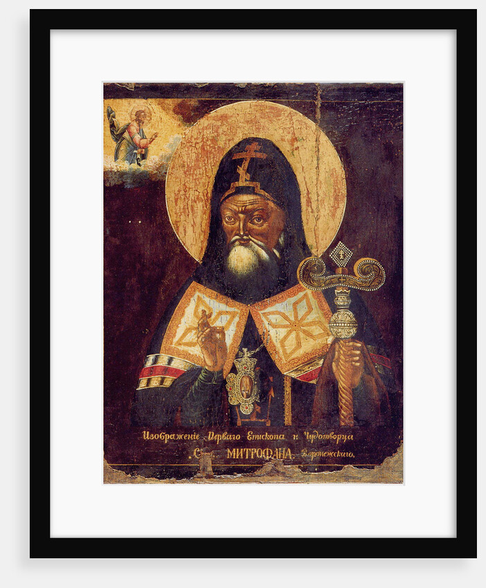 Saint Mitrofan of Voronezh, Early 19th century by Russian icon