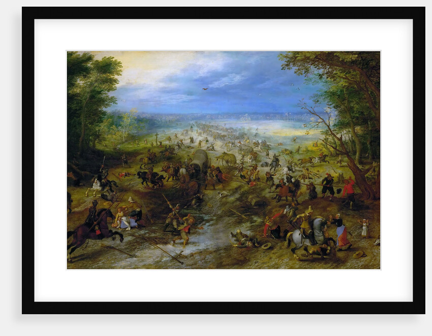 Attack On A Wagon Train, c. 1612 by Sebastiaen Vrancx