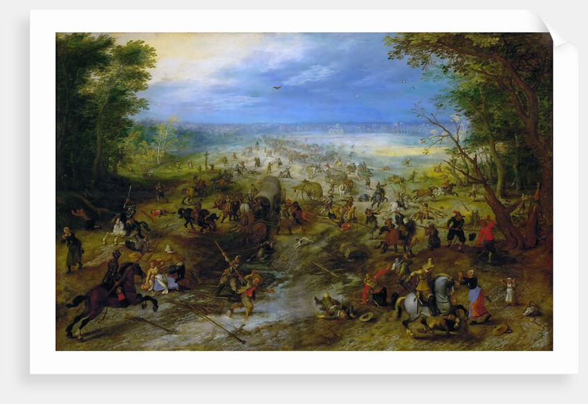 Attack On A Wagon Train, c. 1612 by Sebastiaen Vrancx