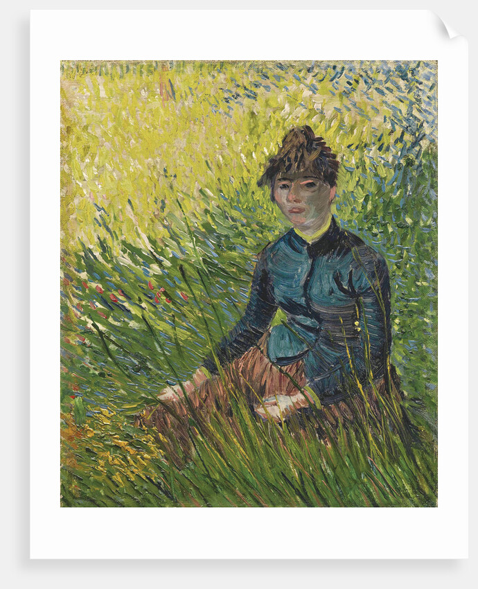 Woman in a wheat field (Femme dans un champ de blé), 1887 by Vincent van Gogh