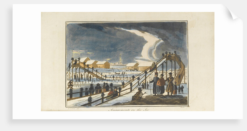 Amusement on the Ice, 1813 by Pavel Petrovich Svinyin