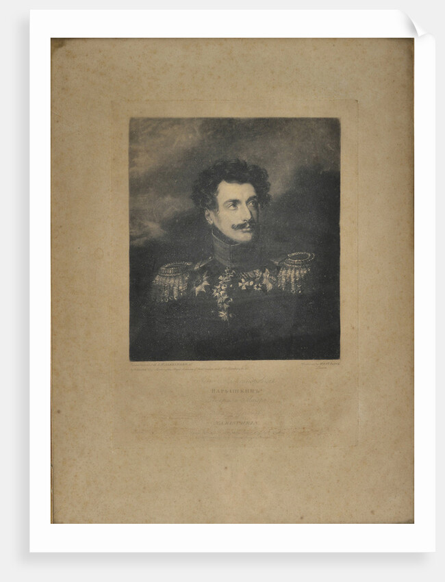 Portrait of General Lev Alexandrovich Naryshkin by Henry Edward Dawe