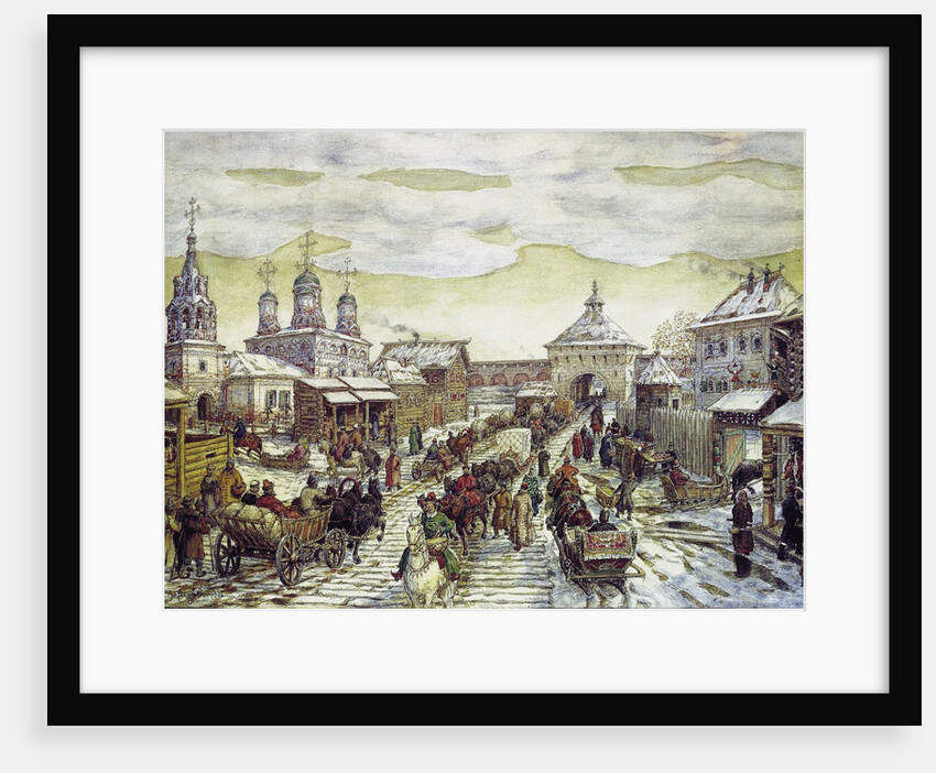 At the Myasnitskaya Gates of the Bely Gorod of the Moscow in the XVII Century, 1926 by Appolinari Mikhaylovich Vasnetsov