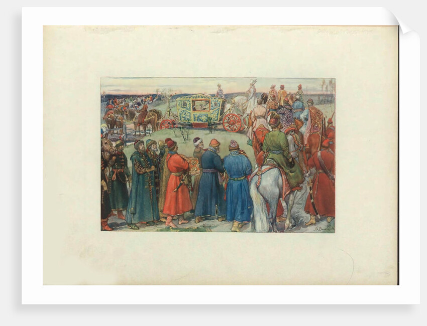 Tsars Alexei Mikhailovich Ride to the Hunt, 1896 by Viktor Mikhaylovich Vasnetsov
