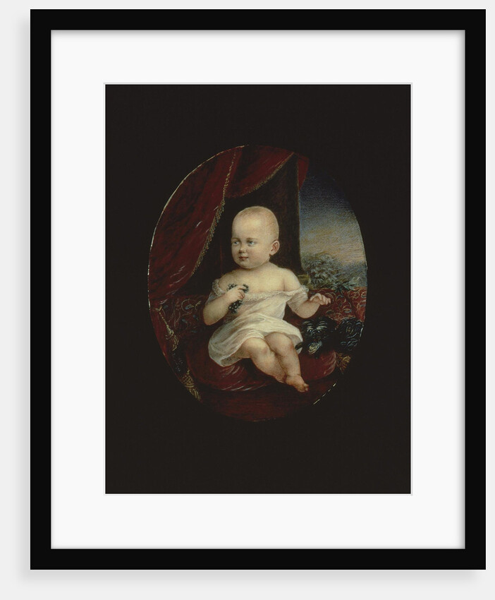 Portrait of Tsarevich Nicholas Aleksandrovich as a One-Year-old Child, 1869 by Alois Gustav Rockstuhl