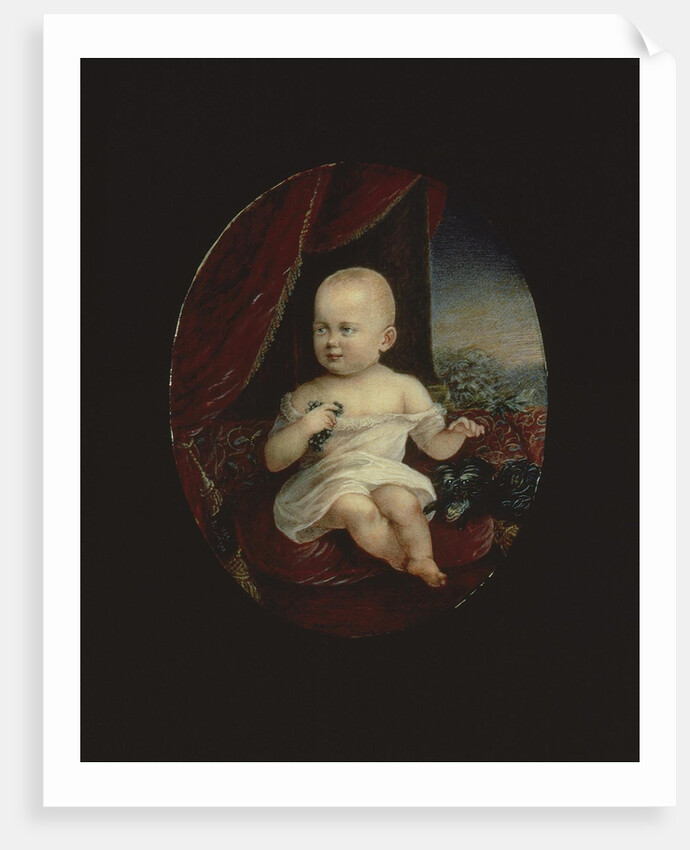 Portrait of Tsarevich Nicholas Aleksandrovich as a One-Year-old Child, 1869 by Alois Gustav Rockstuhl