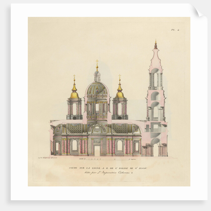 The Saint Isaacs Cathedral, 1820 by Auguste de Montferrand