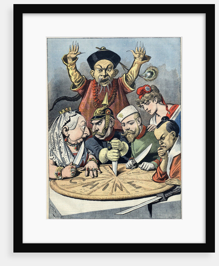 China - the cake of kings and... of emperors (Caricature), 1898 by Henri Meyer