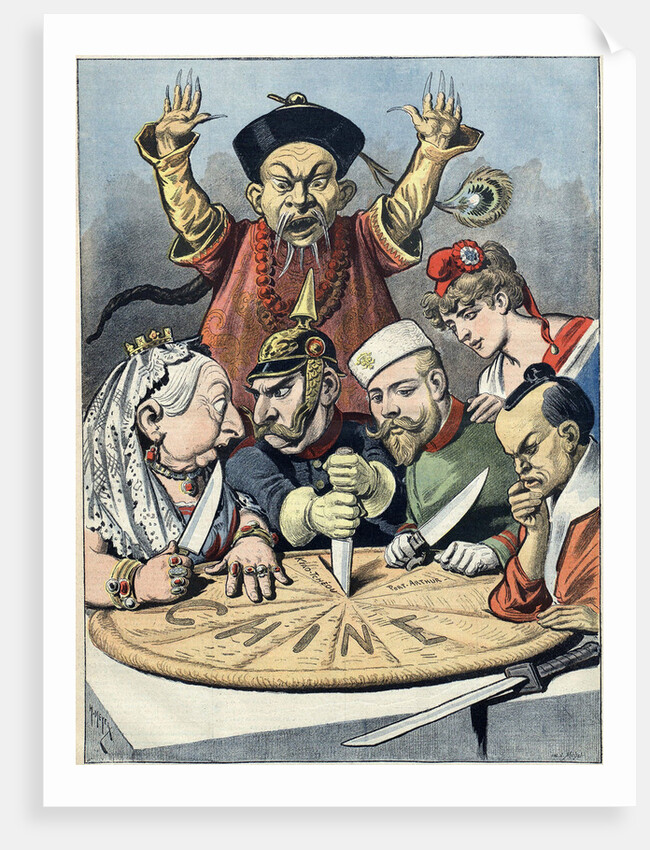 China - the cake of kings and... of emperors (Caricature), 1898 by Henri Meyer