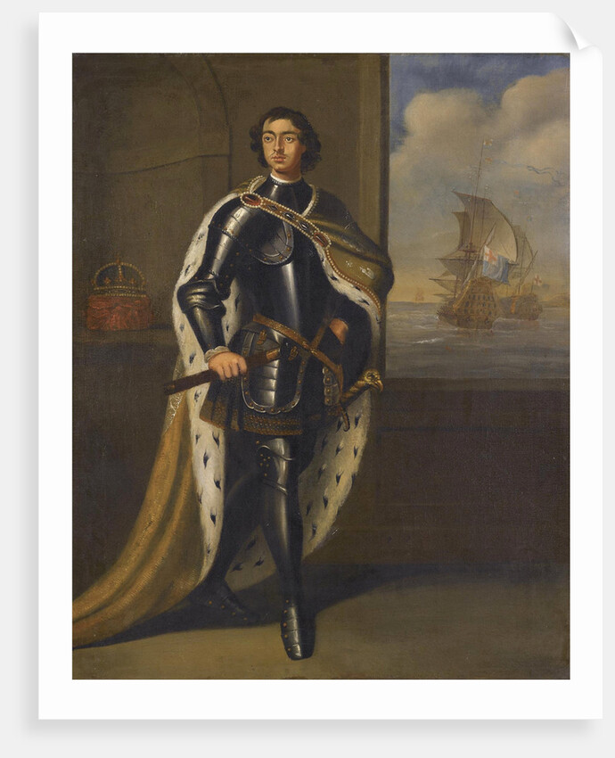 Portrait of Emperor Peter I the Great, 1690s by Sir Gotfrey Kneller