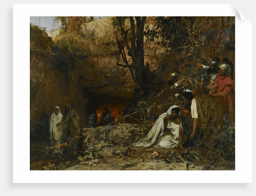Christian persecutors at the entrance to the catacombs, 1874 by Henryk Siemiradzki