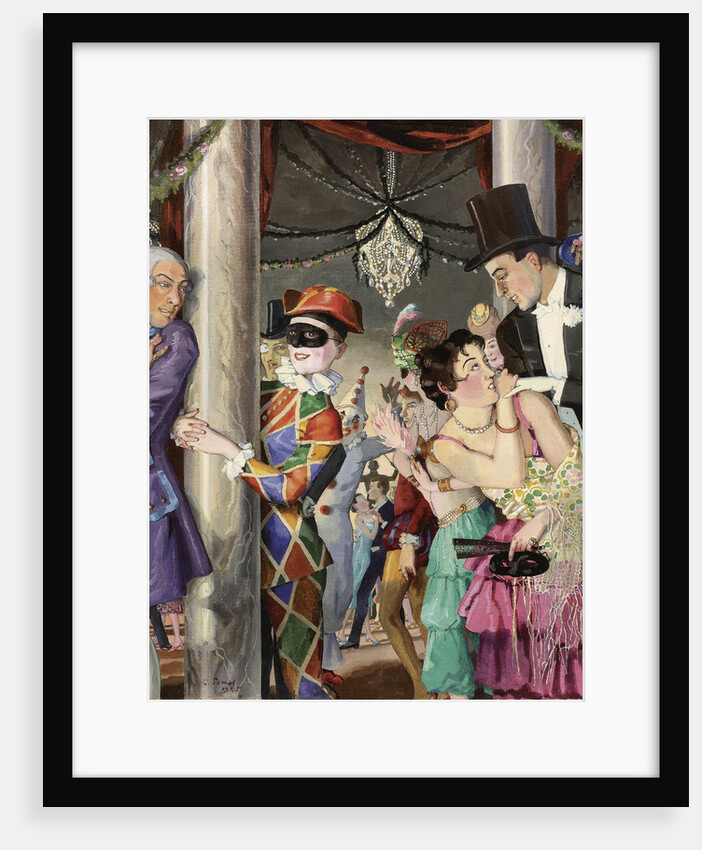 Masquerade, 1924 by Konstantin Andreyevich Somov