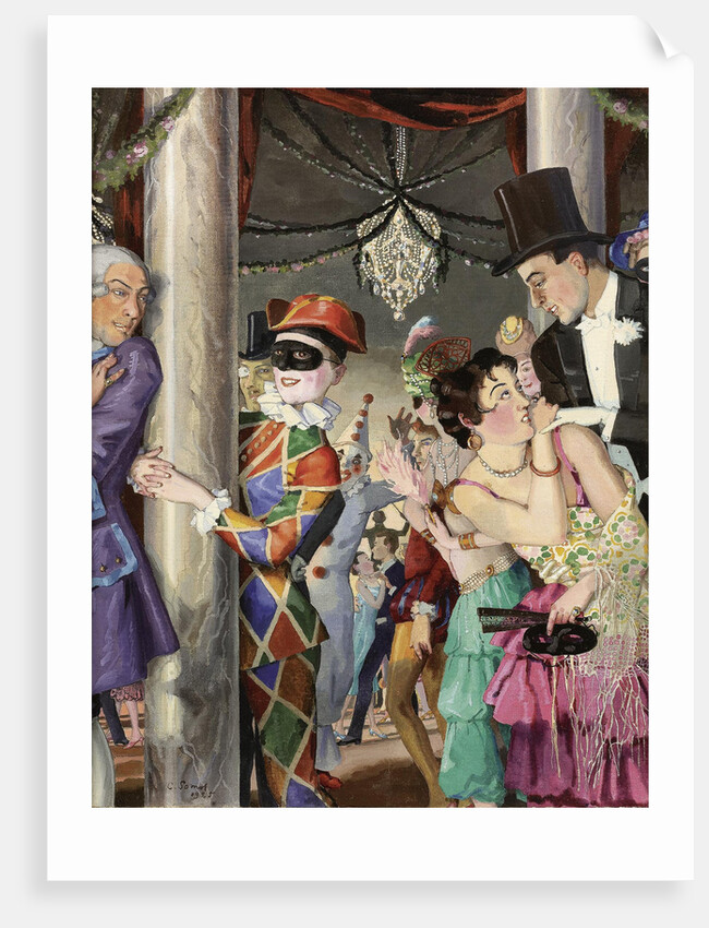 Masquerade, 1924 by Konstantin Andreyevich Somov
