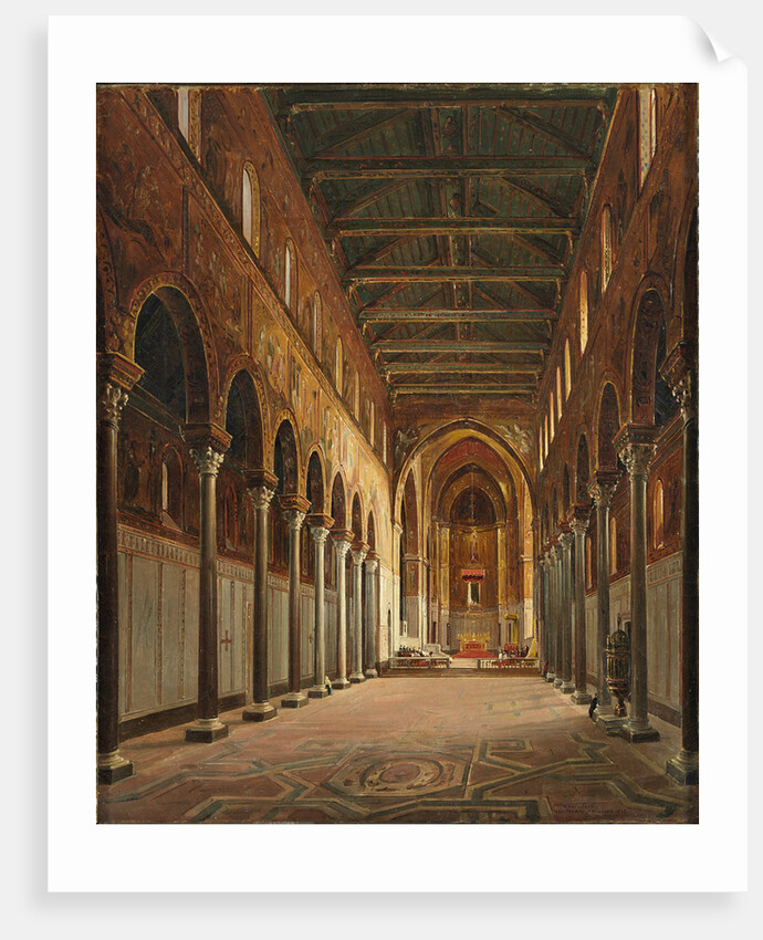 Interior of the Monreale Cathedral Santa Maria Nuova by Frans Vervloet