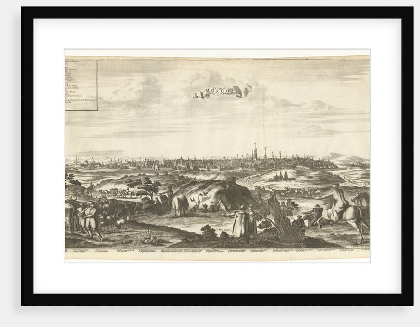 View of Moscow, 1726 by Pieter van der Aa