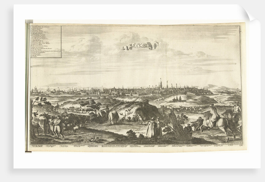 View of Moscow, 1726 by Pieter van der Aa