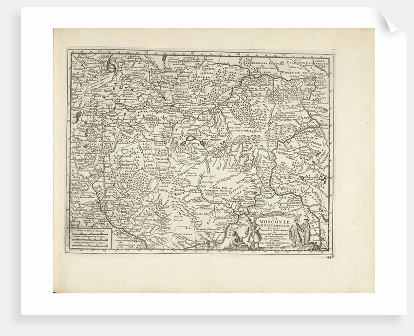 Map of Moscovia, 1726 by Pieter van der Aa