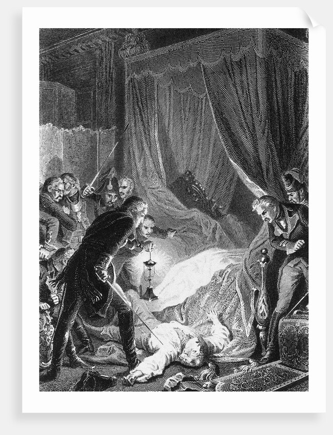 The assassination of Tsar Paul I on March 12, 1801, 1874 by Henri Félix Emmanuel Philippoteaux