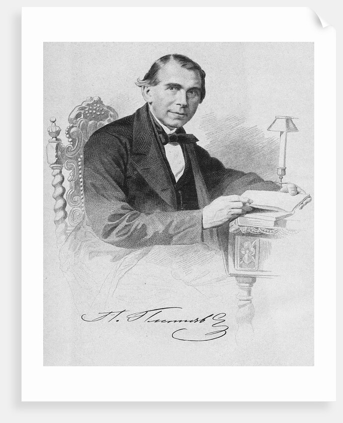 Pyotr Alexandrovich Pletnyov, 1870 by Fyodor Iordan