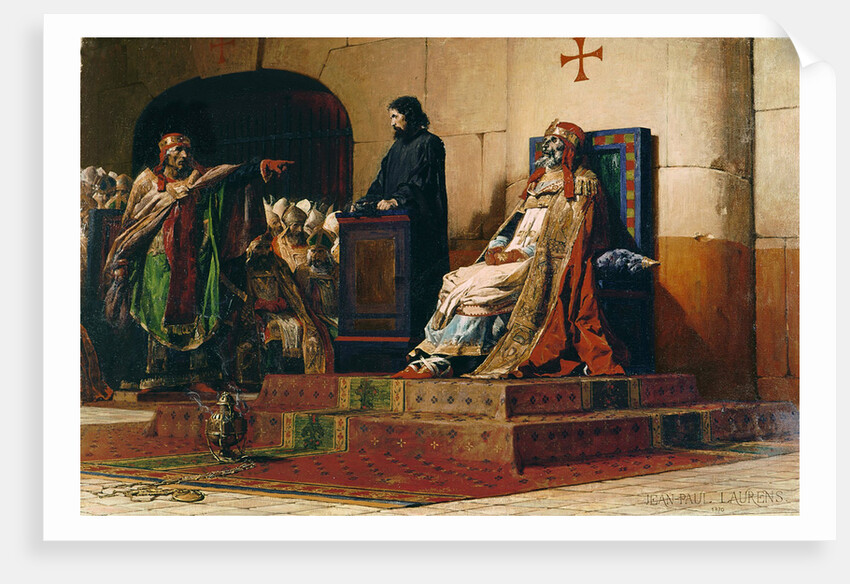 Pope Formosus and Stephen VII, 1870 by Jean-Paul Laurens