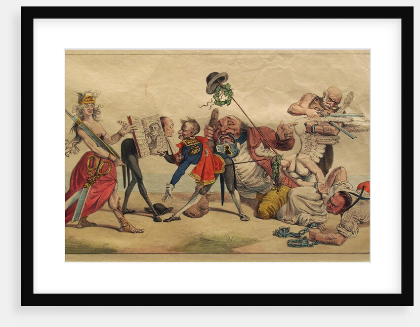 The entrance of censorship in Germany, 1842 by Johann Richard Seel