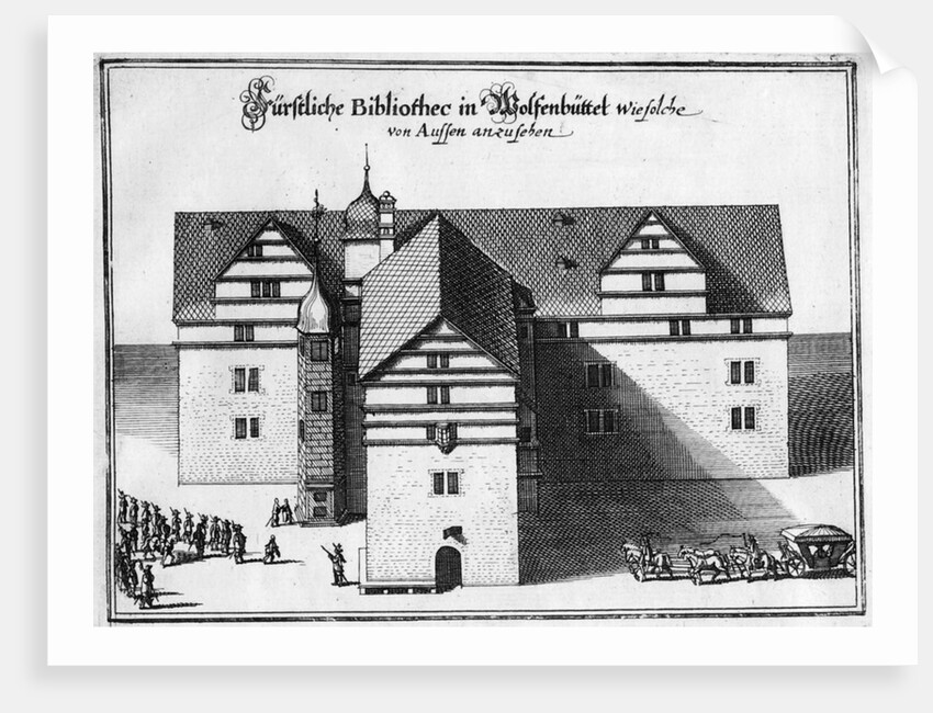Herzog August Library in Wolfenbüttel, Between 1655 and 1660 by Matthäus Merian the Elder