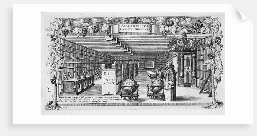 August von Brunswick-Lüneburg in his library, 1650 by Conrad Buno