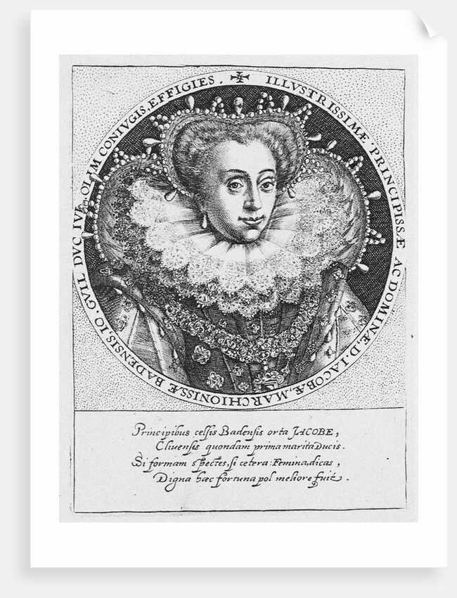 Princess Jakobea of Baden, ca. 1600 by Crispijn van de Passe the Elder
