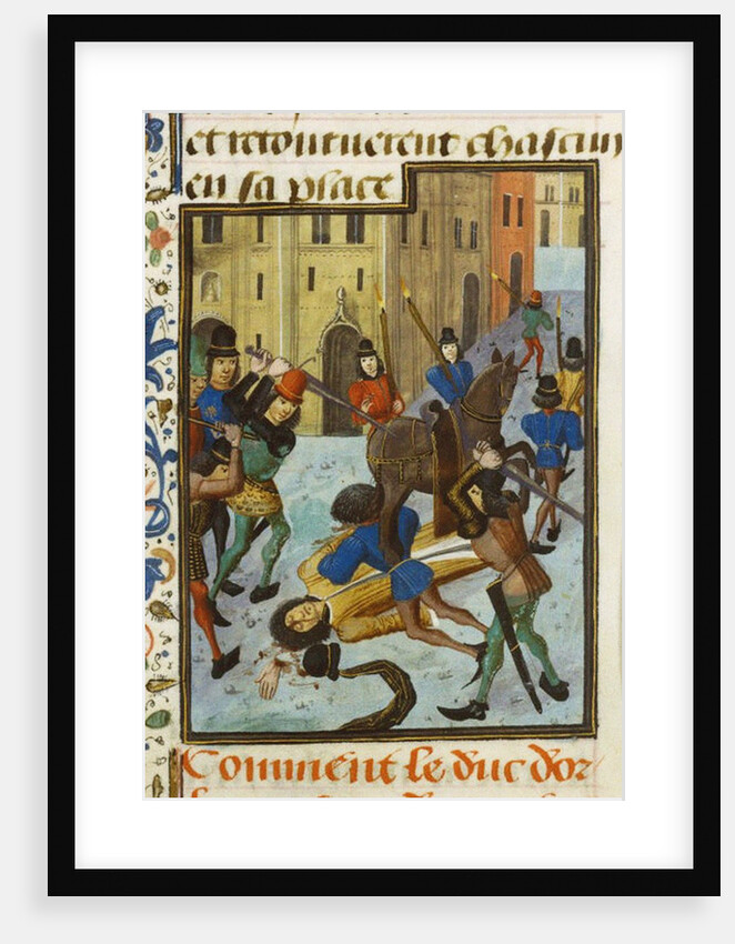 The Assassination of Louis I, Duke of Orléans, ca. 1470-1480 by Maître de la Chronique d'Angleterre
