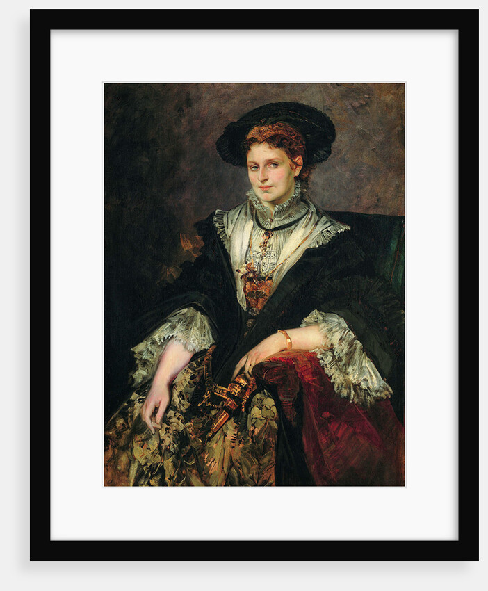 Portrait of Bertha von Piloty, 1872-1873 by Hans Makart