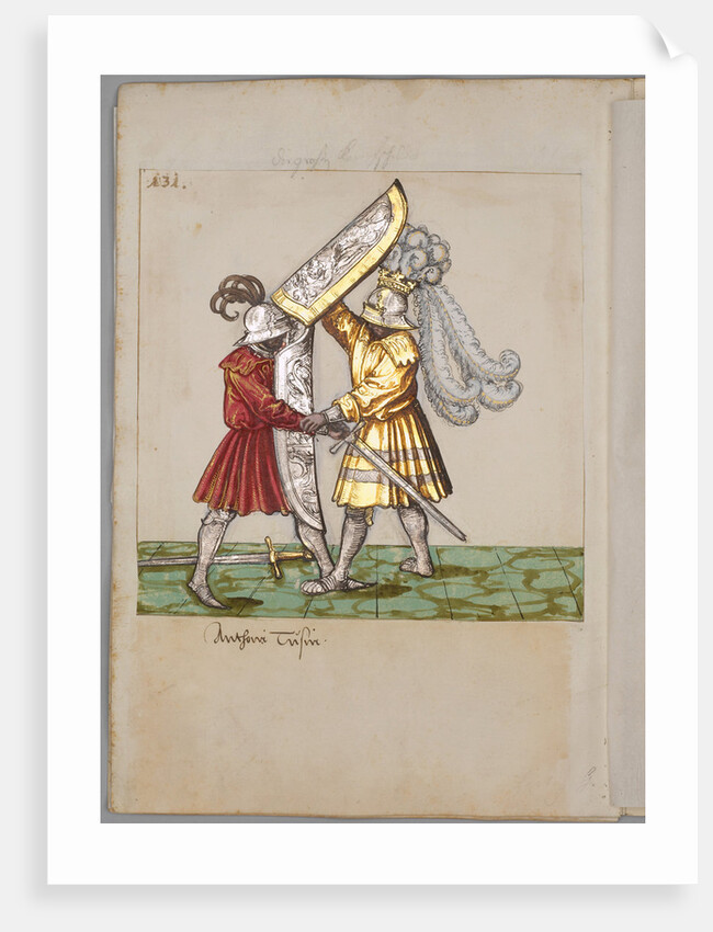Illustration from The Tournament Book of Emperor Maximilian I, 1512-1515 by South German master