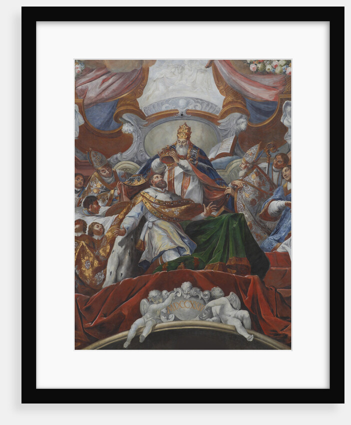 The Imperial Coronation of Charles the Great by Pope Leo III in 800, 1724 by Jacob Carl Stauder