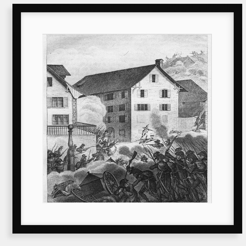 Second Battle of Zurich, Fighting scene at the Central, 1799 by Anonymous