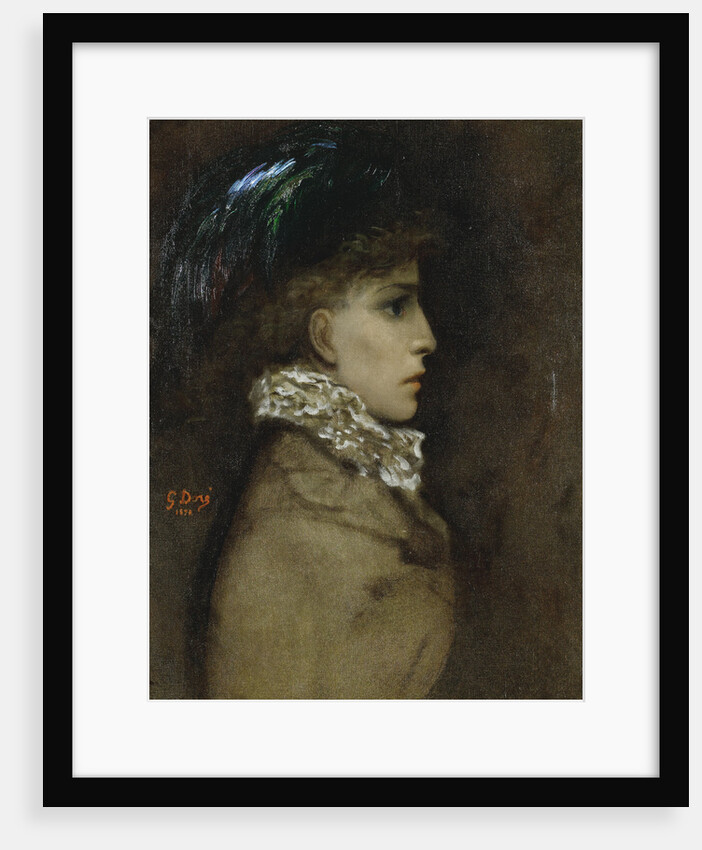 Portrait of the actress Sarah Bernhardt, 1870 by Gustave Doré