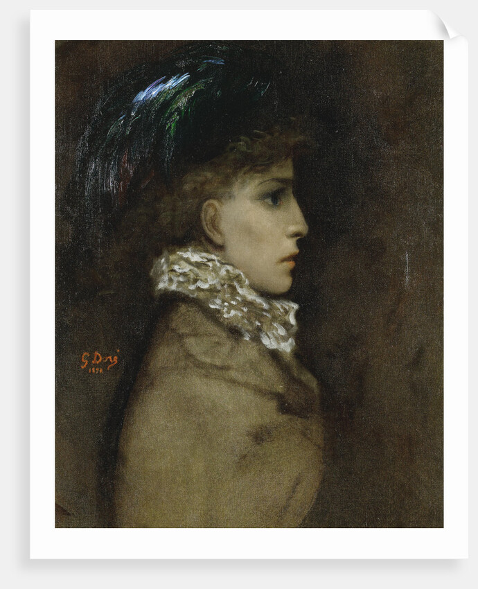 Portrait of the actress Sarah Bernhardt, 1870 by Gustave Doré