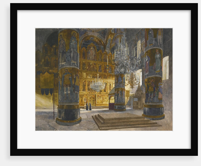 Interior of the Cathedral of the Dormition in the Moscow Kremlin, 1898 by Franz Kopallik