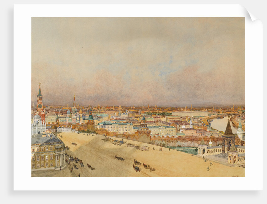 View of Moscow, 1898 by Franz Kopallik