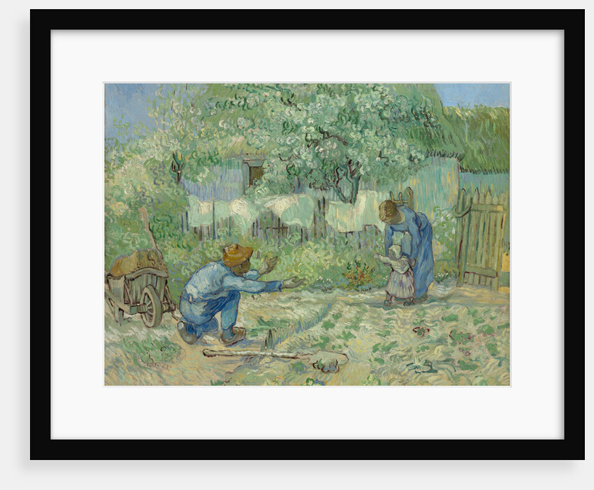 First Steps (after Millet), 1890 by Vincent van Gogh