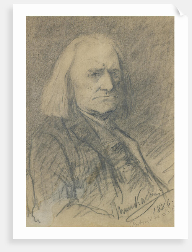 Portrait of Franz Liszt, 1886 by Mihály Munkácsy