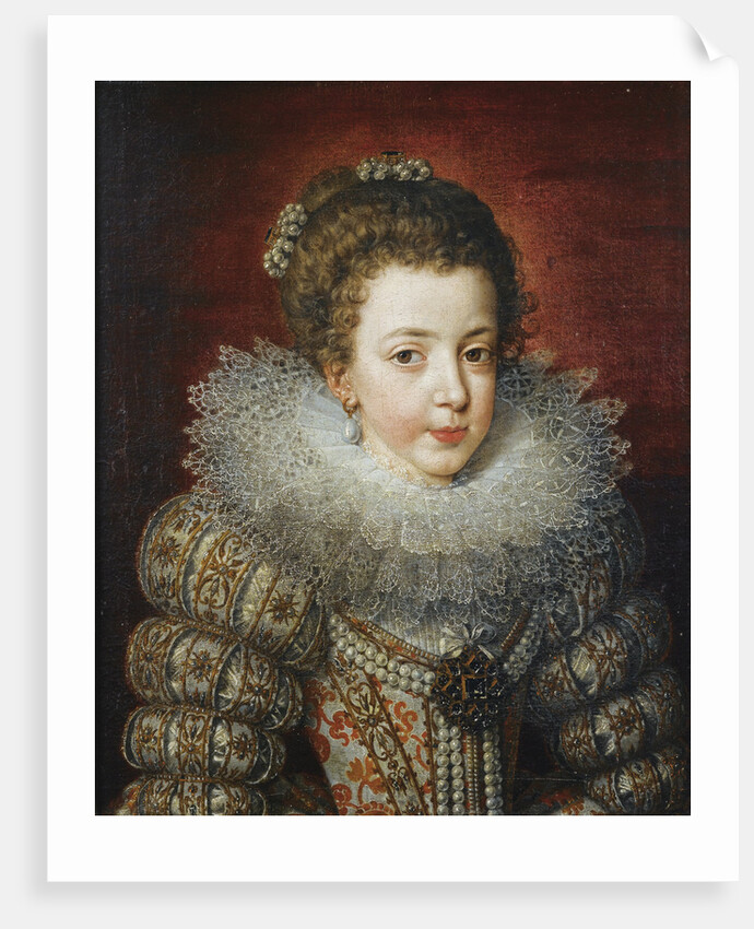 Portrait of Elisabeth of France, Queen consort of Spain by Frans Pourbus the Younger