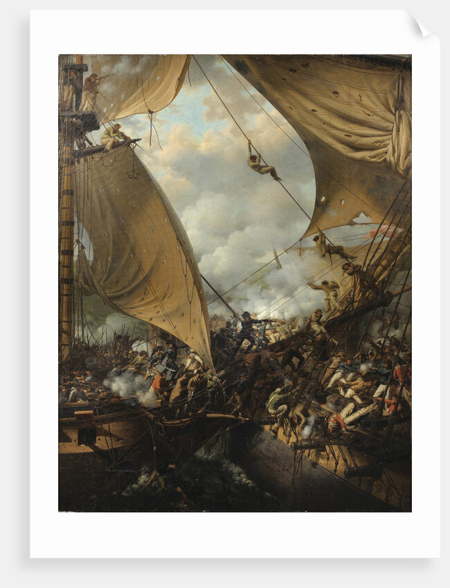 Boarding scene by Louis-Philippe Crépin